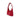 Sac Agatha cuir rouge oeillets laiton