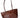 Sac Yvonne cuir vernis chocolat