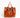 Cabas Maurice cuir vernis brique